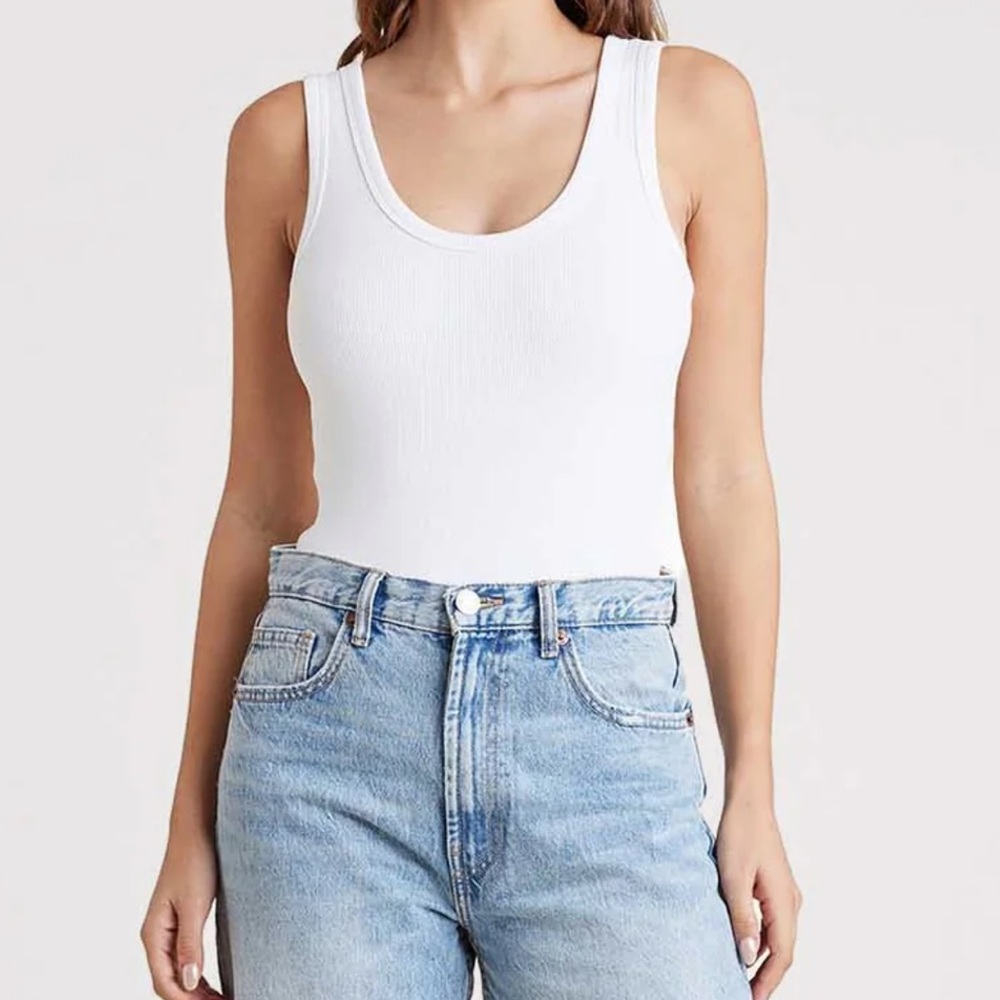 Nuuds Ribbed Tank Top Bodysuit
